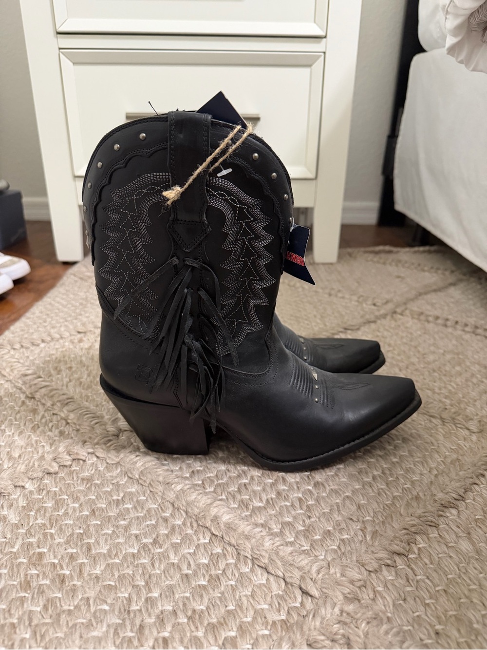 Durango Fringe Black Boots